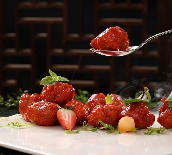 Fujian Cuisine Dish the Lychee Pork (Lizhi Rou)