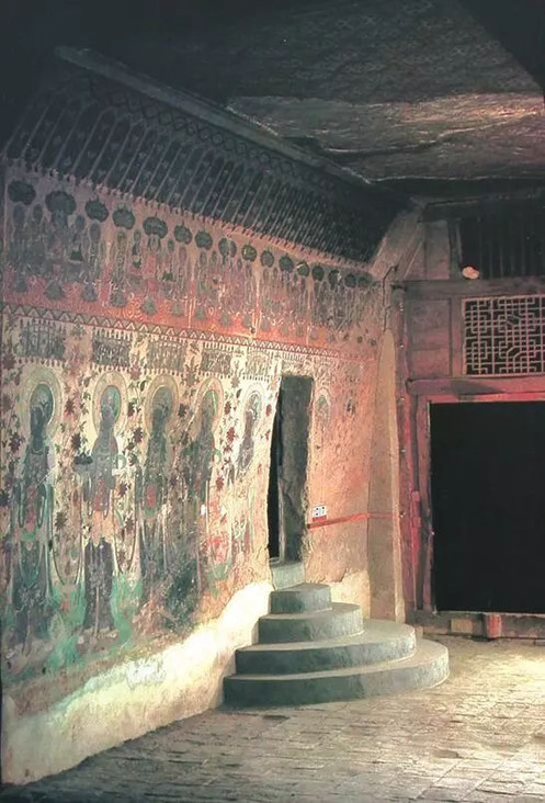 The Door of the Dunhuang Library Cave or Cangjing Dong