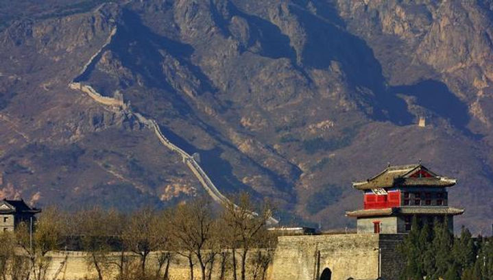 Military Building the Shanhai Pass Built in 1381 on East of the Great Wall