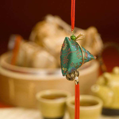 Duanwu Sachet the traditional decoration to wear on the Dragon Boat Festival