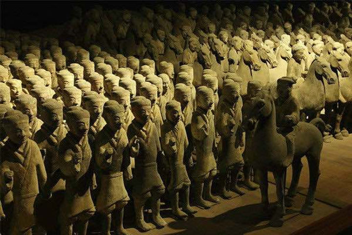 Pottery Figurine Infantry, Unearthed from Liu Bang's Satellite Mausoleum