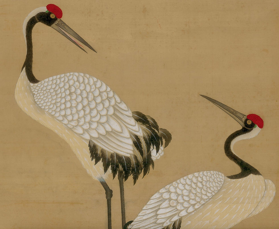 Thumbnail: Saturn Peach: Qing Dynasty Floral and Bird Painting Printable