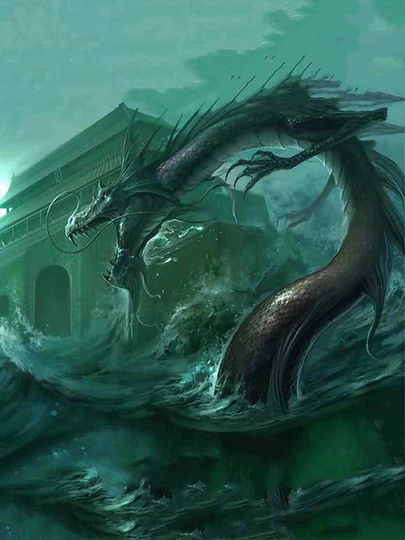 Mythical Creature Jiao Long Dragon