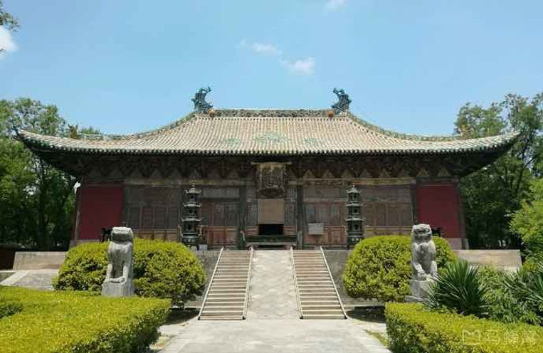Front of the Yongle Palace (Built in 1247 — 1358) in Shanxi Province, An Important Representative Architecture of the Yuan Dynasty