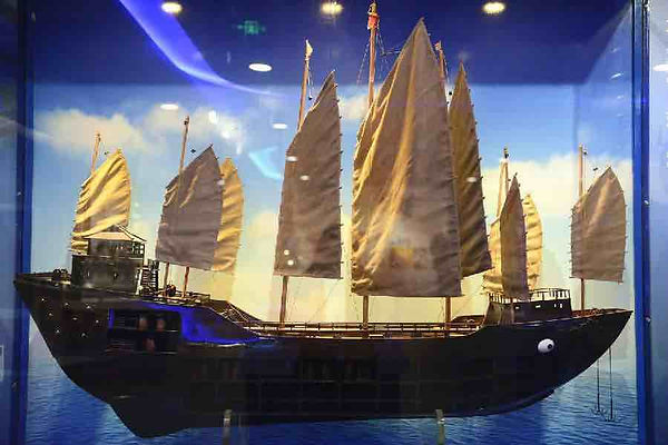Restored Model of the Main Ship of Zheng He's Fleet