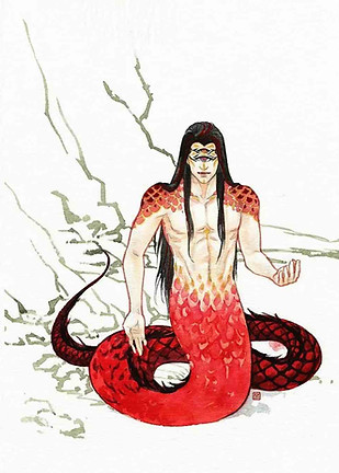 Mythical animal dragon Zhu Long