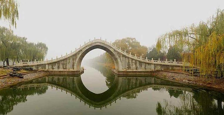 Jade Belt Bridge of the Summer Palace.