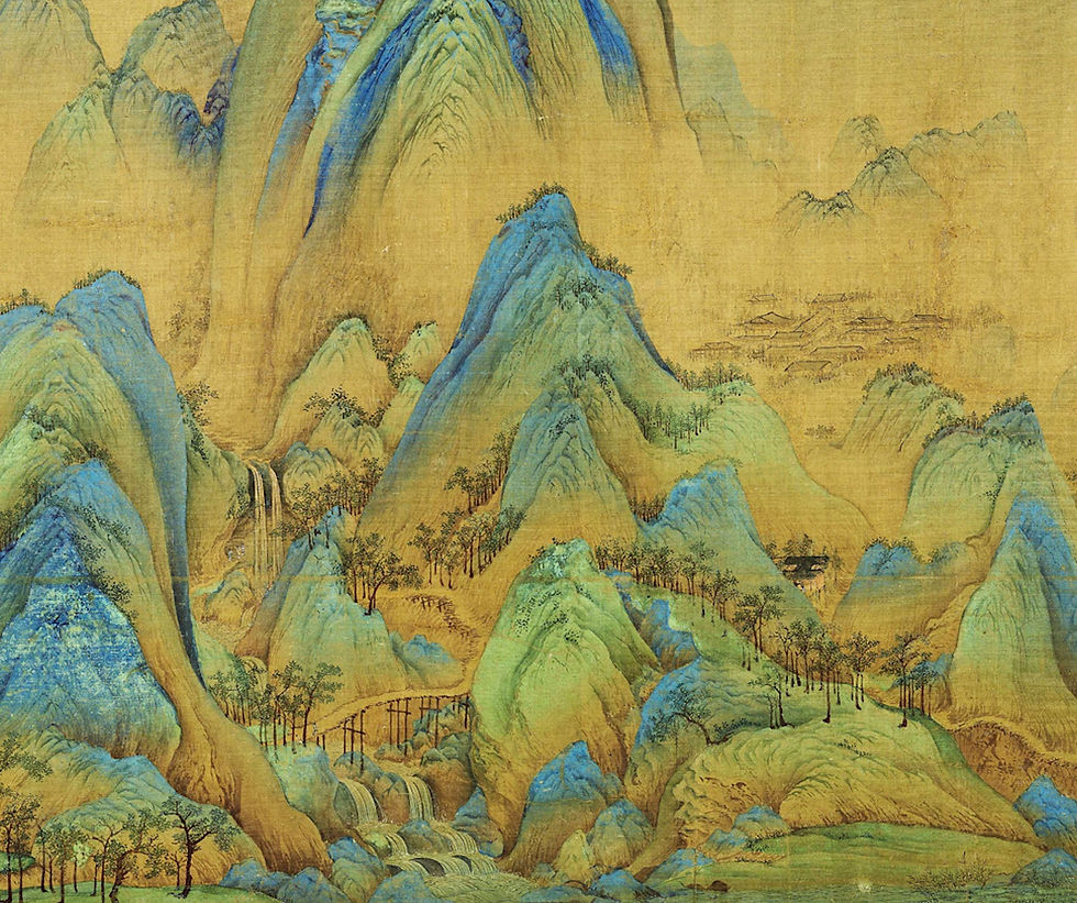 Thumbnail: Thousand Miles of Mountains and Rivers: Song Dynasty Landscape Painting Print