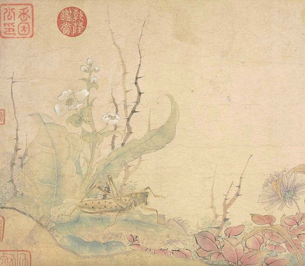 Thumbnail: Sketch of Swallowtail Butterflies: Song Dynasty Animals Painting Printable