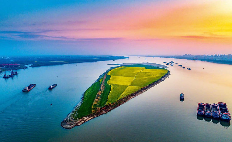 Tieban Delta of Yangtze River Section of Wuhan