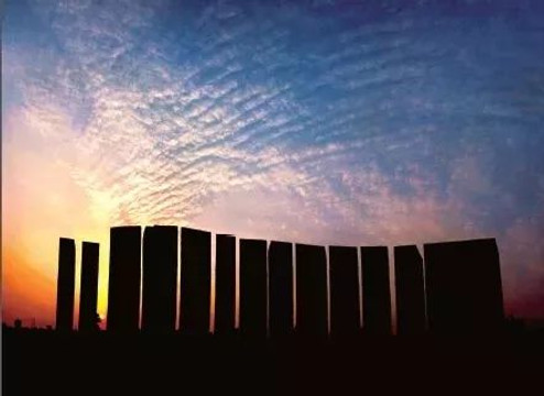 Restored Ancient Observatory of Taosi Site of Longshan Culture (Around 2500 BC — 2000 BC).
