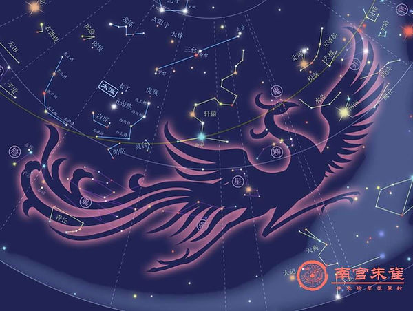 Lunar Mansions in Vermilion Bird of the South