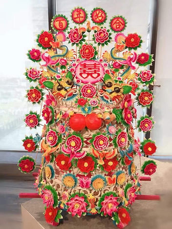 Steamed Flower Buns in Traditional Weddings of Some Northern Places in China.