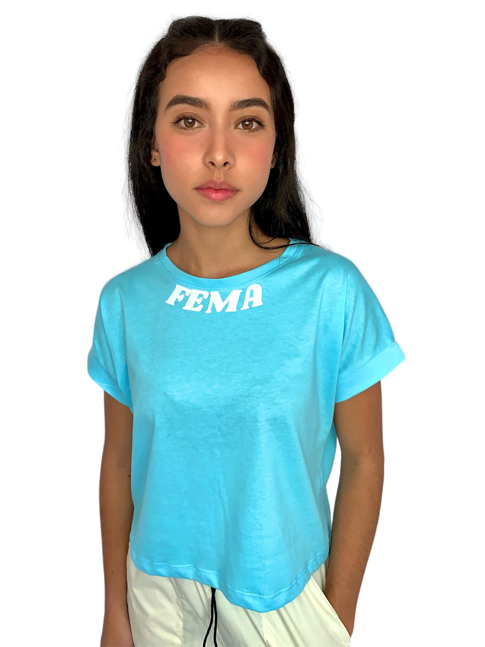 Crop top clásico "Good Vibes"