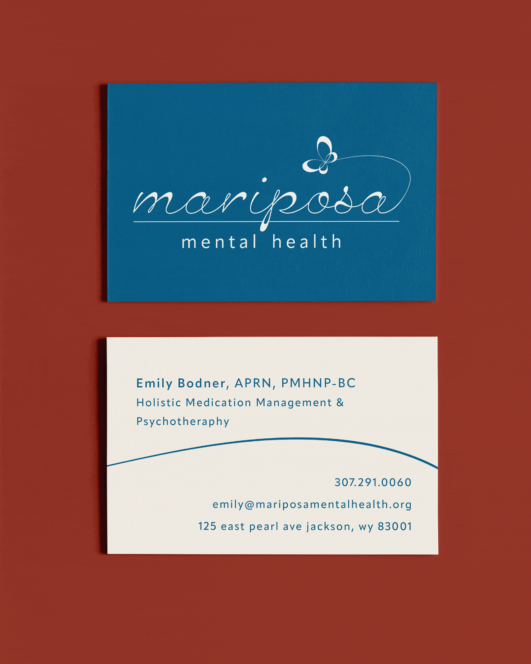 Mariposa Mental Health Business Cards
