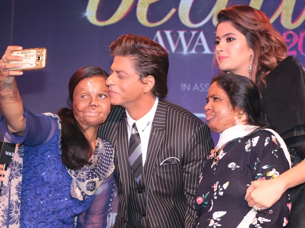 At an event of Meer Foundation: Shah Rukh Khan's NGO working for Acid Attack Survivors