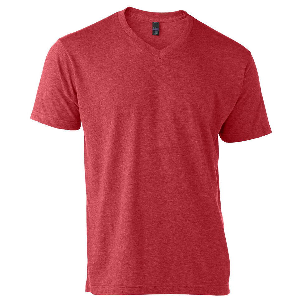 Thumbnail: Tultex 207 Unisex Poly-Rich Blend V-Neck Tee