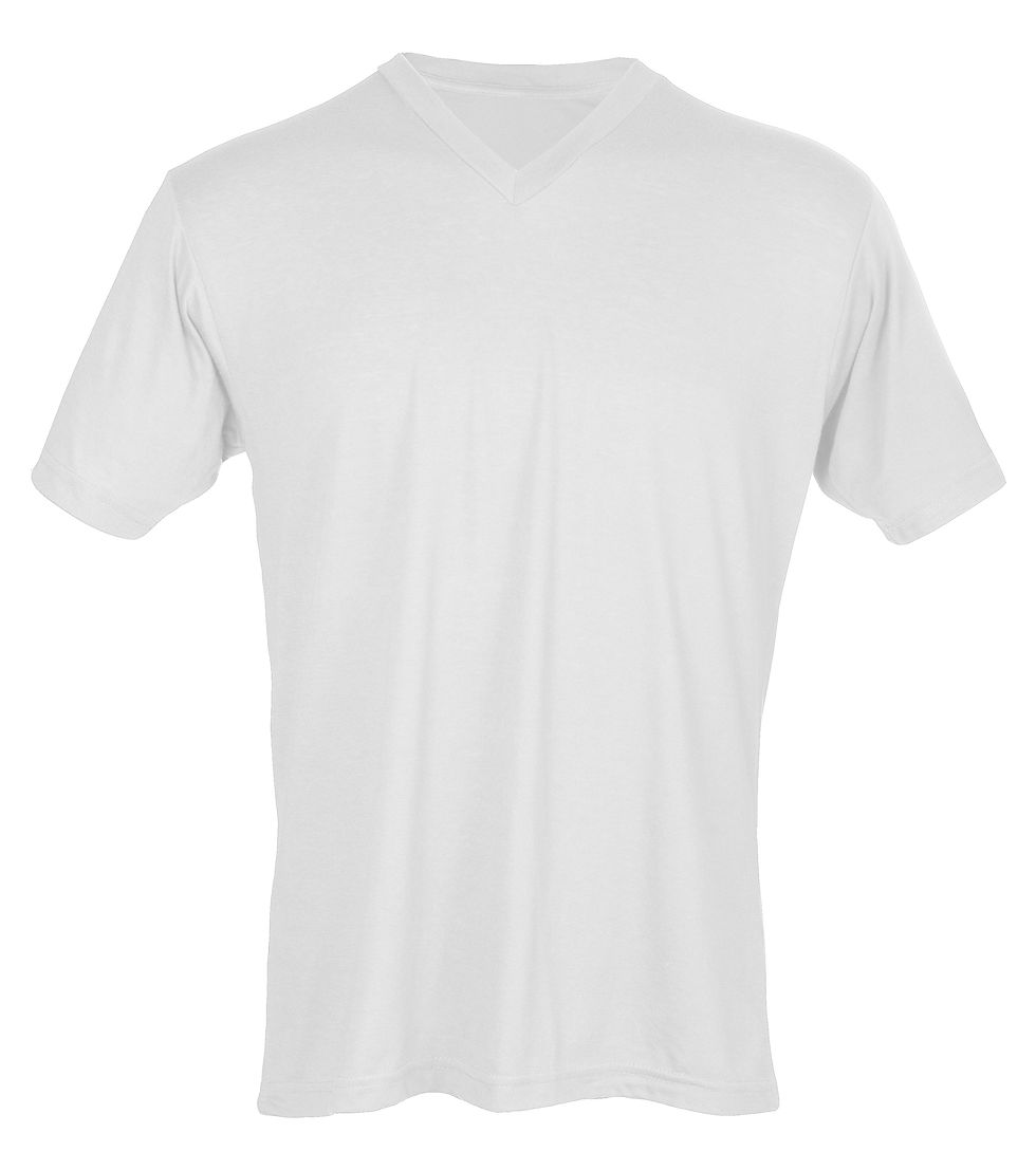 Thumbnail: Tultex 207 Unisex Poly-Rich Blend V-Neck Tee