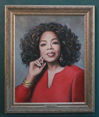 oil portrait famous African American woman leader in classical realist style by portrait artist Susan Boone Durkee
