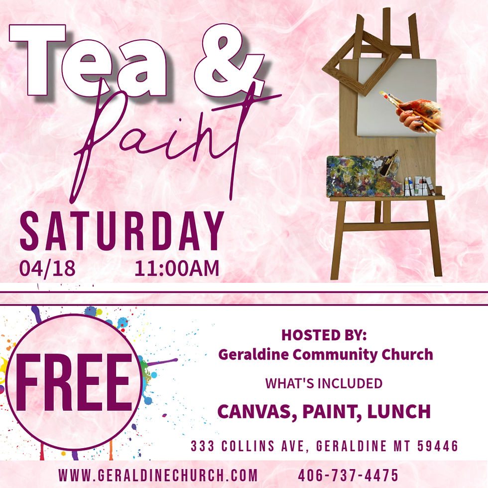 Tea and paint woman's Luncheon