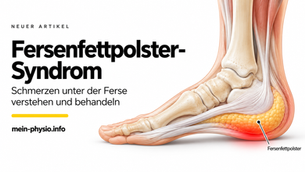 Fersenfettpolster-Syndrom – medizinische Illustration | mein-physio.info