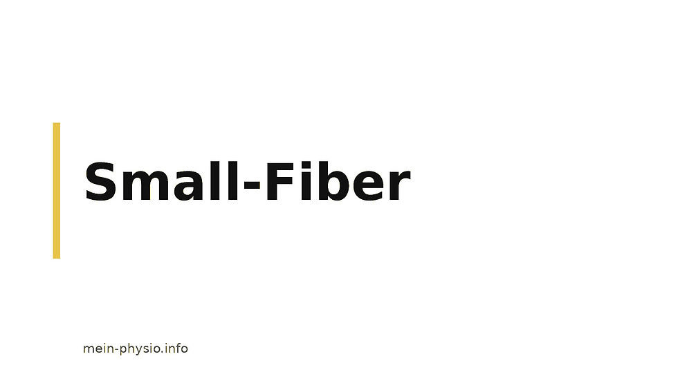 Small-Fiber-Neuropathie – typografisches Titelbild