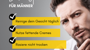 Unreine Haut bei Männern: Tipps für strahlende Haut