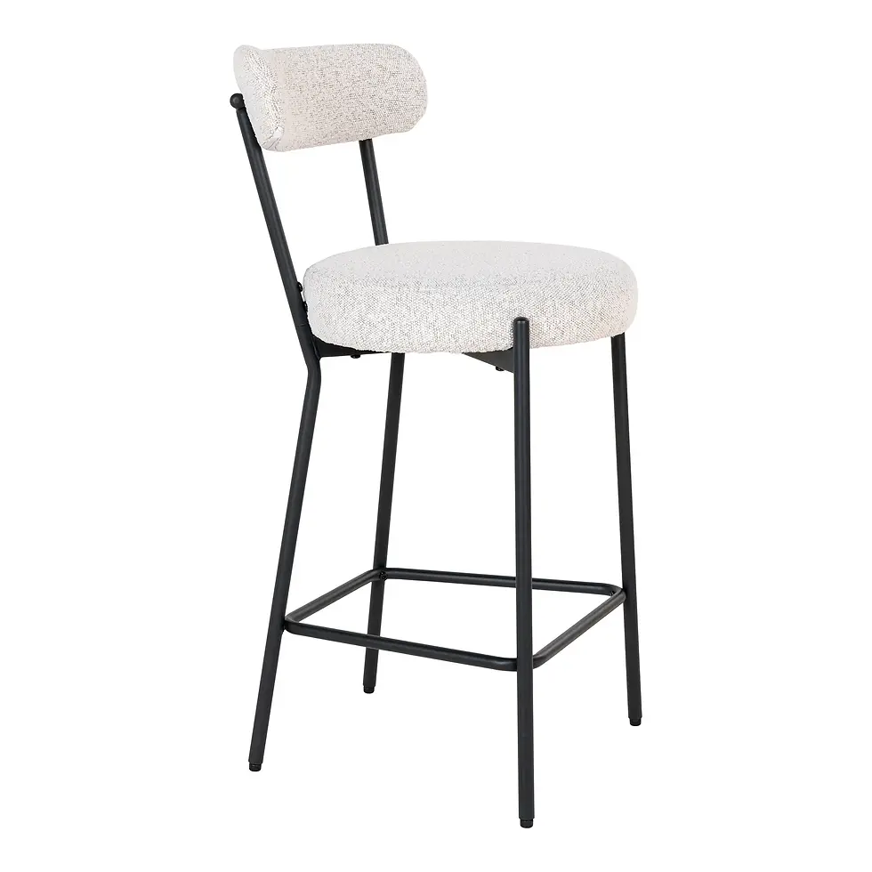 Miniaturbild: tabouret de bar tissu bouclette
