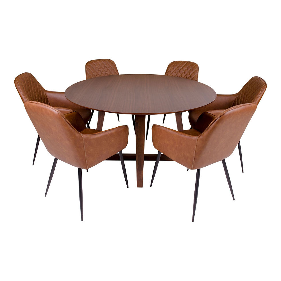 Miniatura: mesa de comedor redonda NÓRDICA