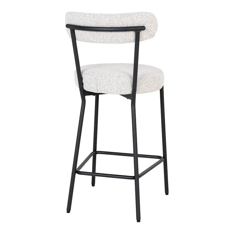 Miniature : tabouret de bar house nordic bouclette et métal