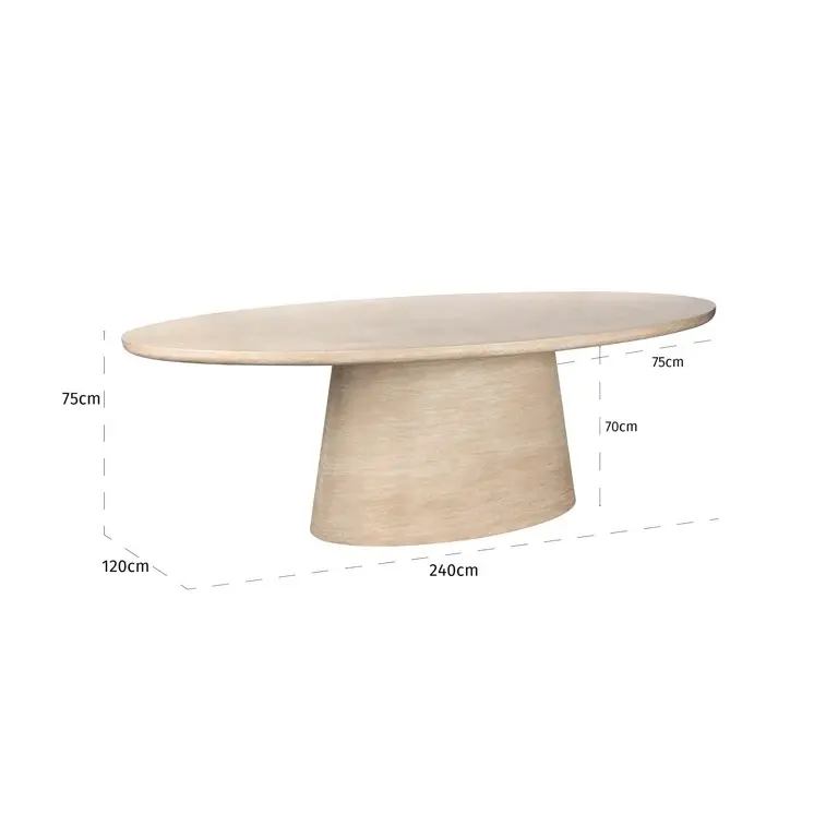 Thumbnail: Table à manger travertin