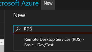 REALIZANDO UM DEPLOYMENT RDS NO AZURE UTILIZANDO O TEMPLATE DO AZURE MARKETPLACE