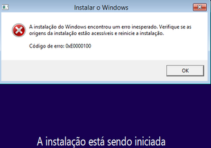 ERRO 0xE0000100 AO INSTALAR NOVA VM NO HYPER-V