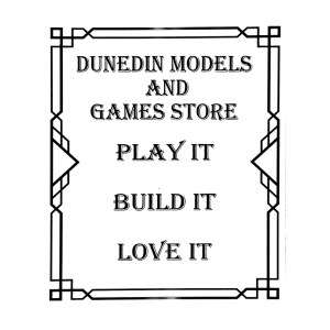 Dunedin Models and Games Store logo