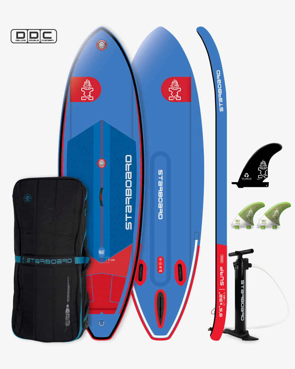 Starboard Wedge Surf Inflatable paddle board 9.5” x 32”