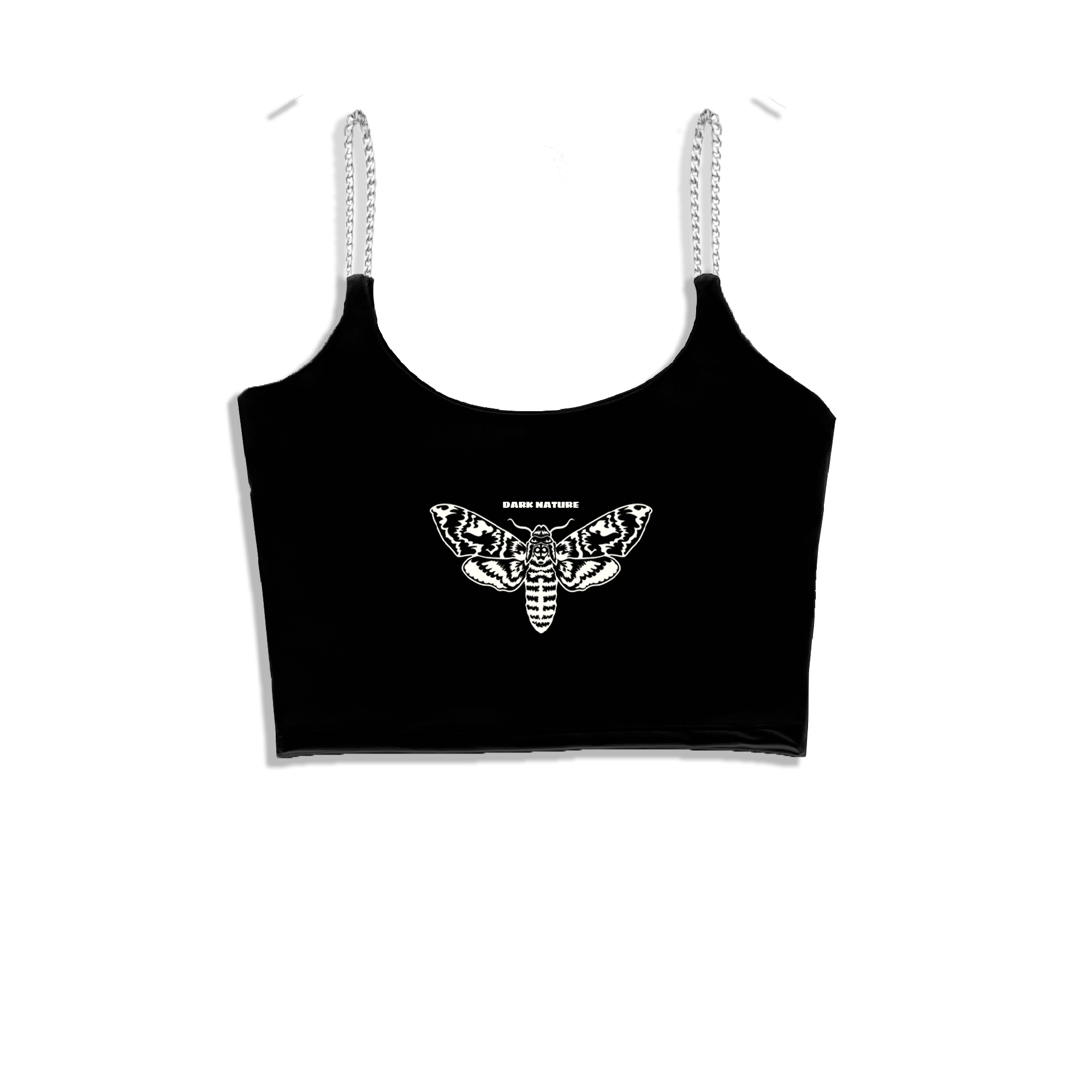 Cropped Dark Nature Moth