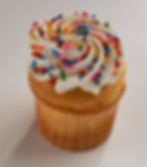 Our moist yellow cake sweetened with marshmallow fluff and sprinkles, then topped with our delicious marshmallow vanilla buttercream and sprinkles.