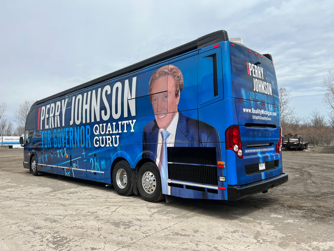 Perry Johnson Bus Wrap