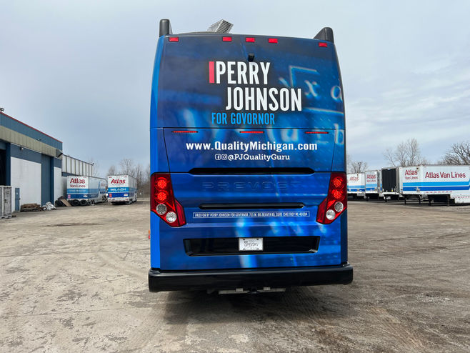 Perry Johnson Bus Wrap
