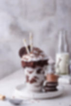 hand scooped milk shake