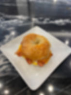 Choice of bagel, croissant, or wrap, egg or egg white, bacon, cheddar cheese.