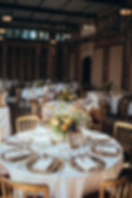 Golden footed bowl table centres