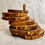 Thumbnail: Olive Wood Coaster Set with Holder -7 Pcs
