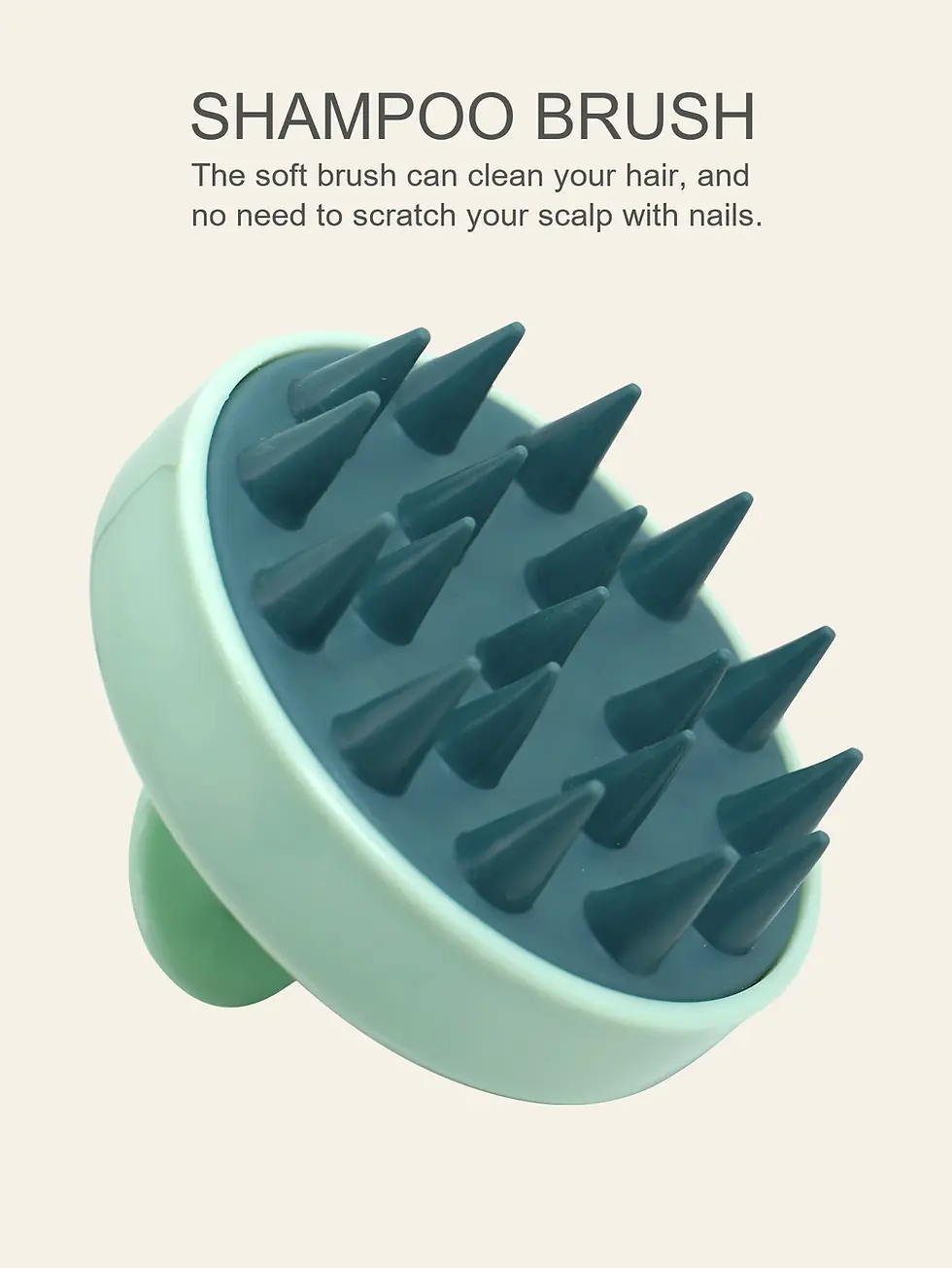 Thumbnail: Silicone Shampoo Scalp Hair Massager Head Body Scalp Massage Brush