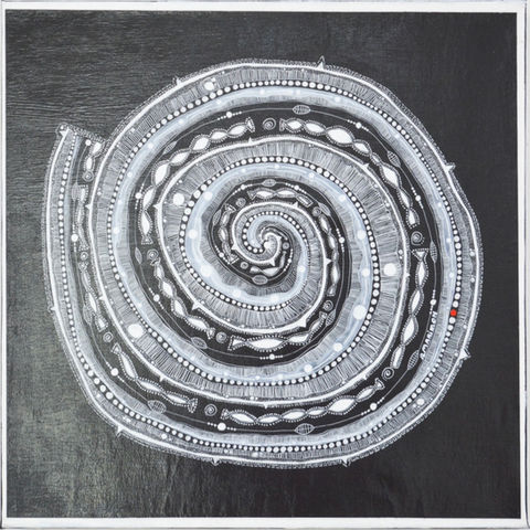 artwork of spiral titled Dreamcatcher's Warning