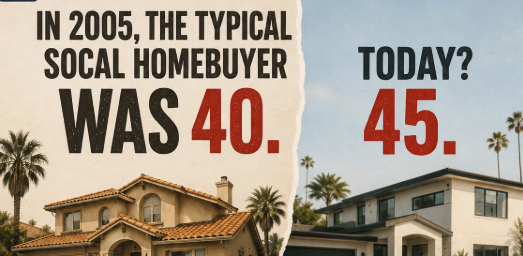 California Homebuyers Are Getting Older: Why Buying a Home at 40 or 45 Is Becoming Normal