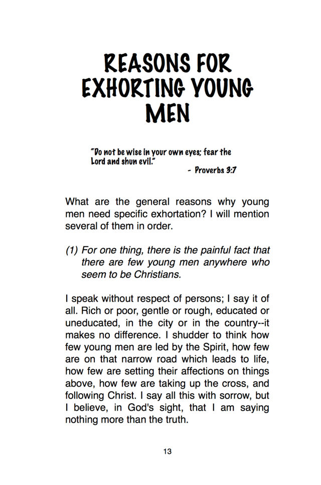 Thumbnail: Thoughts for Young Men by J. C. Ryle