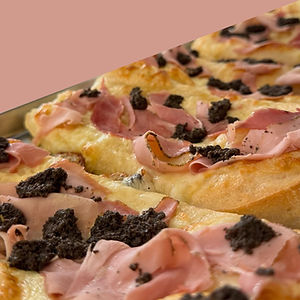 Bruschetta pancetta crème et truffe