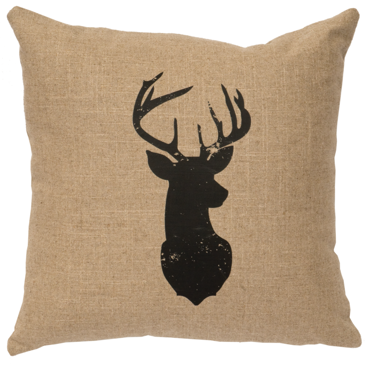 Deer Linen Pillow