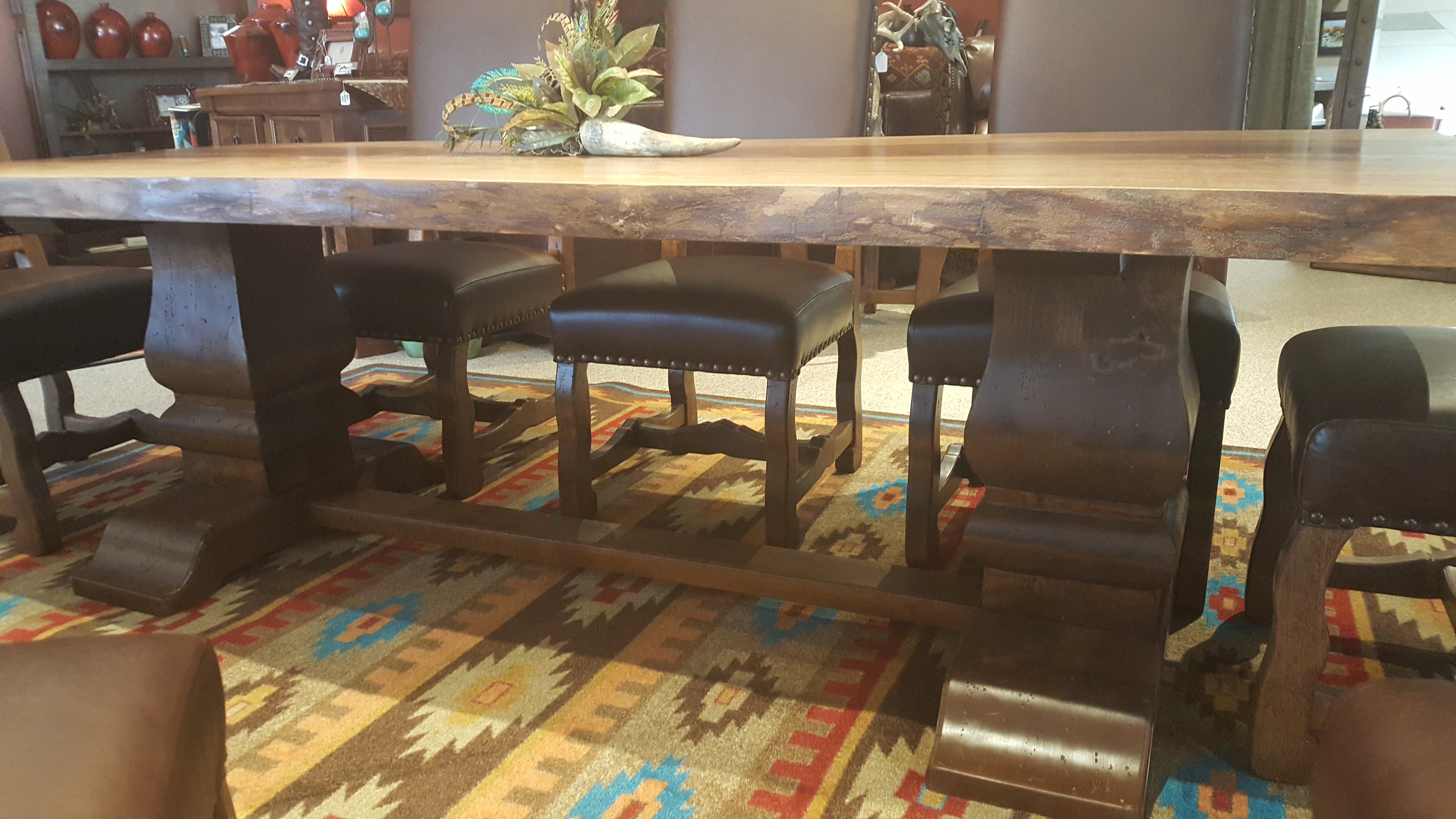 Mountain High Furniture Western Dining Tables Made In Colorado Live Edge Table